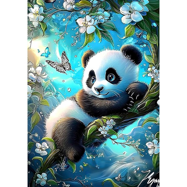 Auremi Panda Diamond Painting Kits, 5D Animal Diamond Art Painting