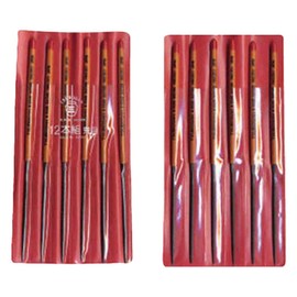 Tsubosan MA01201 File Set of 12 Round, Rough