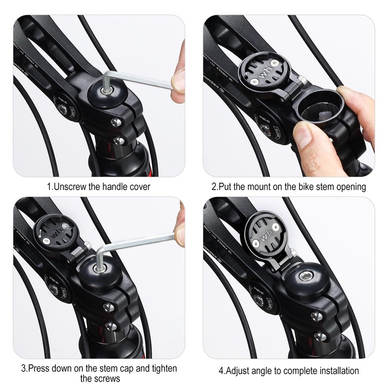 KREMORV Adjustable Stem Mount Bike Computer Mount for Wahoo Elemnt