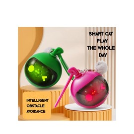 Smart Bounce Ball for Cats – Green