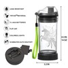 Lightzz Kids Water Bottle with 3D Glowing Shark LED Light