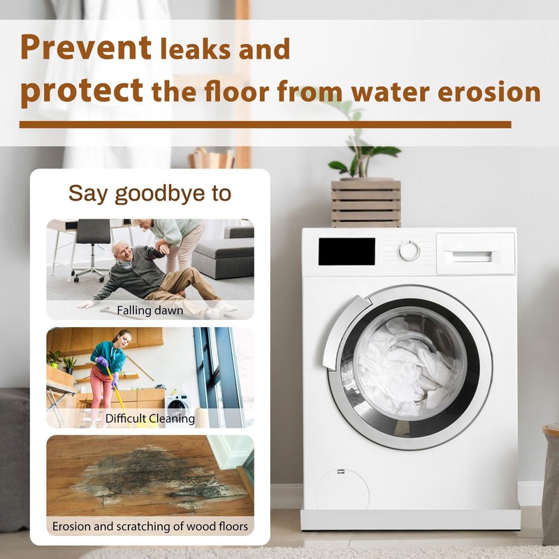 Stainless Steel Washing Machine Drip Pan,Heavy Duty Washer Drip Tray