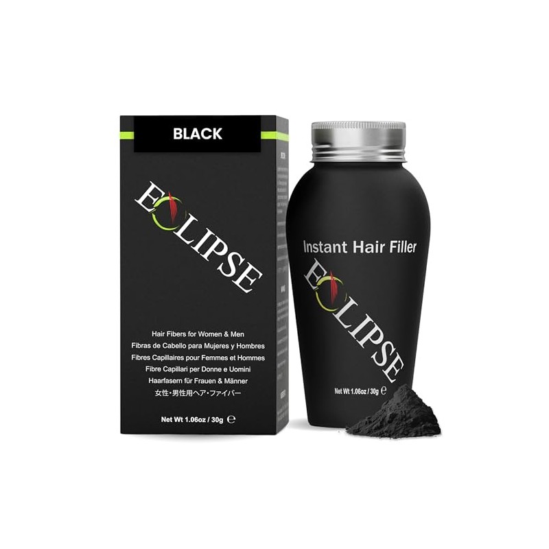 Eclipse Instant Hair Filler, Black, 30g
