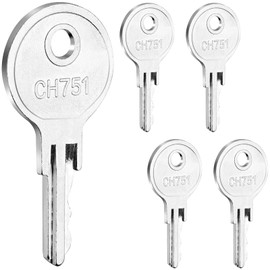 5 Pcs CH751 Key, Siapupy Universal CH751 Replacement Keys, RV Keys for Camper Door Locks, Rv Storage Locks, Campers Storage Cabinets, Door Lock T-Handles, Locks Carts Shells, Tool Boxes