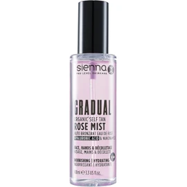 Sienna X Gradual Organic Self Tan Rose Mist Hyaluronic Acid & Niacinamide Facial Tanner