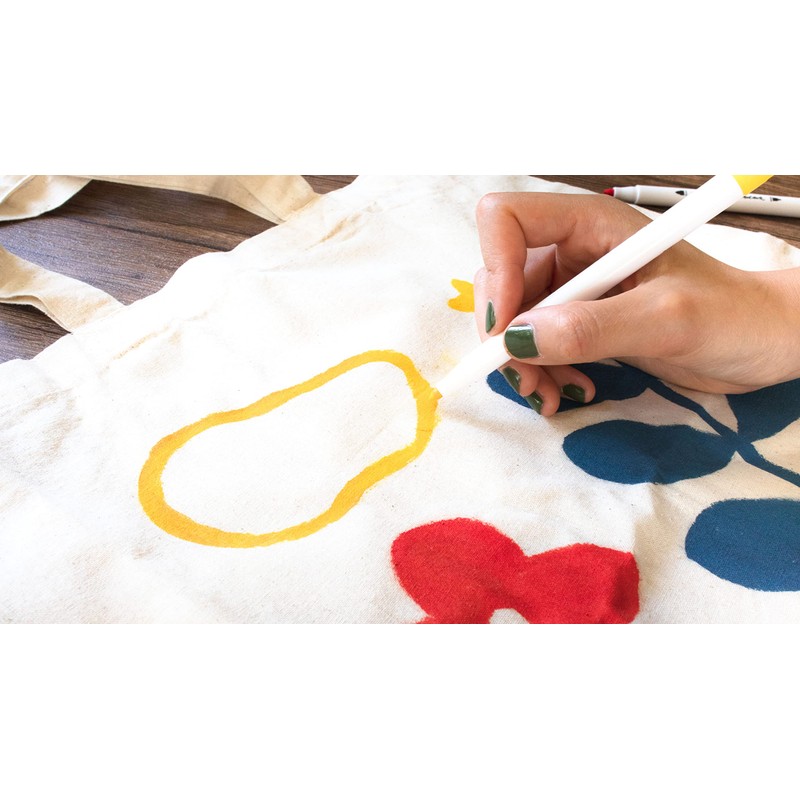 MONT MARTE Fabric Pens Set – 12 pieces – Textile