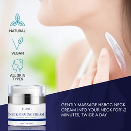 HSBCC Neck Cream for Tightening and Firming: Acetyl Hexapeptide-8 Retinol Shea Butter Niacinamide - Smoothes Wrinkles Skin Tighten and Lift Neck Cream (60ml)