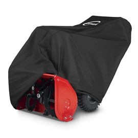 Kipiea Snow Blower Cover Waterproof Outdoor – 600D Heavy-Duty Snow Thrower Cover with Windproof Buckles and Drawstrings, Universal Fit for Most 20-28 Inch Snow Blowers