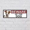 SHAWPRINT Jack Russell BEWARE OF THE DOG METAL GATE SIGN