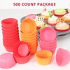 Caperci Standard Orange Cupcake Muffin Liners 500-Count, No Smell, Food