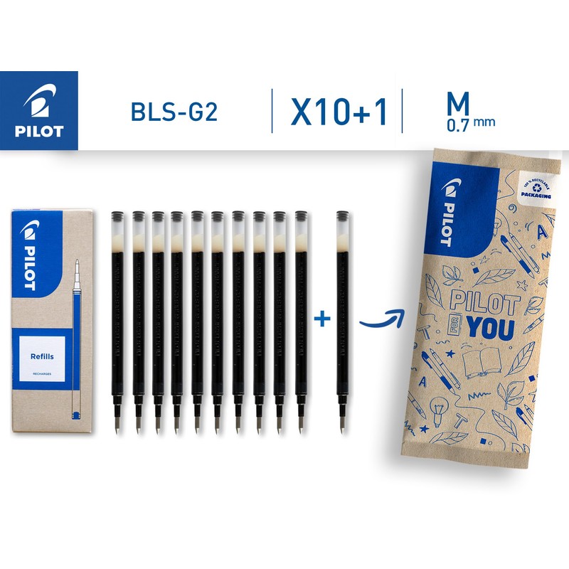 PILOT - Set di 10 +1 Omaggio Ricariche BLS-G2-7 -