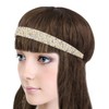 Dahlia Women's Elastic Headband - Dazzling Rhinestone Faux Pearl Bead