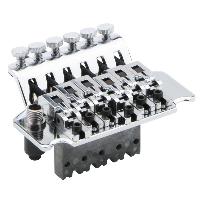Pxyelec Chrome Electric Guitar Tremolo Bridge with Bar Double Strat