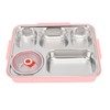 Lunch Box with Lid 5 Compartments Heat Preservation Stainless Steel