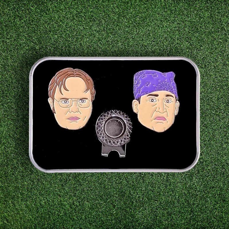 Ball Marker & Hat Clip Set - Office - Complete