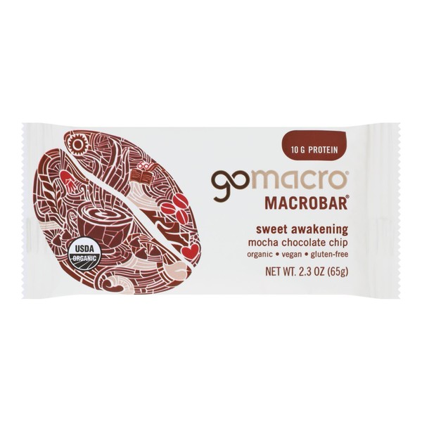 Gomacro Bar - Organic - Mocha - Chocolate Chip -