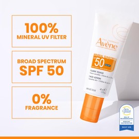 Avène Mineral Sunscreen SPF 50 Face Lotion