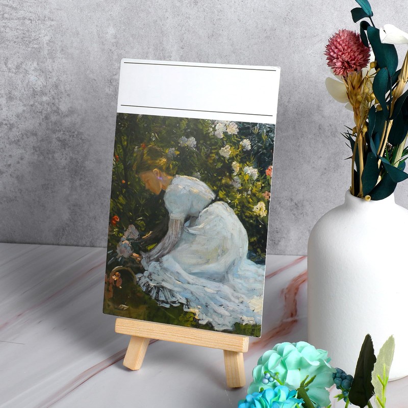 Gjinxi 4 Pack Mini Easel for Display, Small Wood Easels