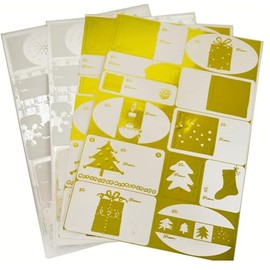 Gift Tags For Christmas 48 Gold and Silver Foil Xmas Gift Tag Stickers Looks Great on Gift Boxes, Wrapping Paper, Gift Bags, Tissue Paper