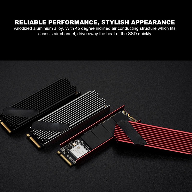 M.2 2280 SSD heatsink, M.2 PCIE NVMe SSD Heat Sink,