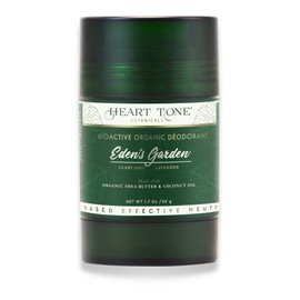 Heart Tone Botanicals Natural Deodorant | Bioactive | Aluminum & Baking Soda Free | 24HR Protection | Men & Women | Eden's Garden Scent - Clary Sage & Lavender
