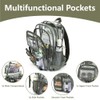 Lroiutian Clear Backpack for School Girls Boys Heavy Duty Transparent
