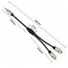 3.5mm Stereo Jack Headphone Y Splitter Cable,4Poles 3.5mm Male To