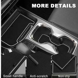 YUJIANQ Center Console Liner Mats for Lexus NX 2022 2023 2024 L Accessories Door Slot Mat for 2022-2024 NX250 NX350 NX350H NX450H Cup Holder Insert, Door Pocket Liners 16-PCS/Set (White)