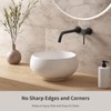 Extra Small Bathroom Sink Above Counter, OCEALAGOON 12 Inch Round