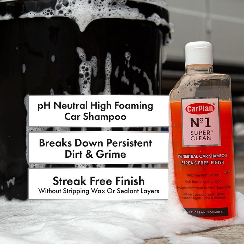 CarPlan No.1 Super Clean Car Shampoo, 600 ml