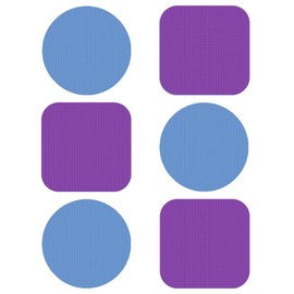 Leezmark 6pcs Jar Opener, Rubber Jar Opener Gripper Pads Kitchen Coasters Multi-function Jar Openers for Seniors with Arthritis Weak Hands(Blue, Purple)