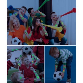 75Pcs Soccer Ball Glow Temporary Tattoos Stickers for kids MYEBONG Football Tattoo Stickers Glow in The Dark Soccer Temporary Stickers for Boys and Girls