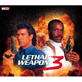 Data East Lethal Weapon 3 LW3 Pinball Machine Translite Alternate Artwork 01