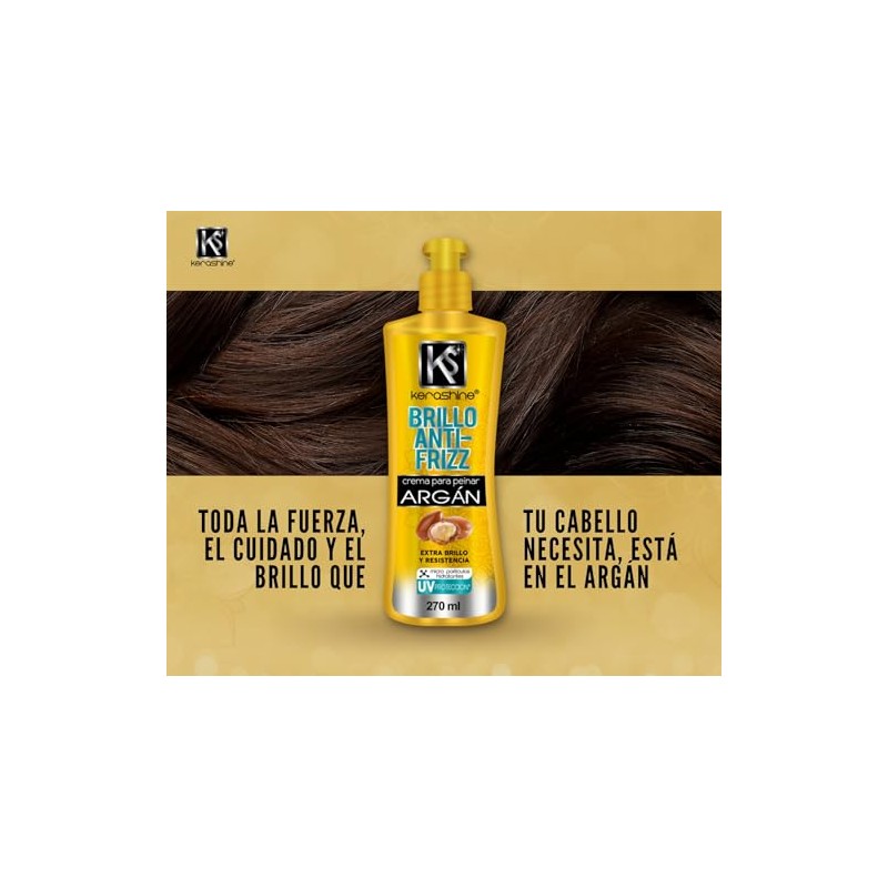 KeraShine Crema Para Peinar Argán 270 ml