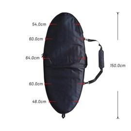 UP SURF Surfboard Bag-Skimboard bag 4ft, Foam Padding and Durable Cover - Comfortable Shoulder Strap