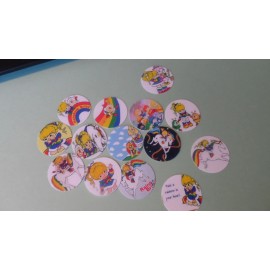 Photo Paper Pre Cut One Inch  Images! RAINBOW BRITE Free Shipping in US - 25 images