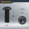 POWERTEC Planer Blade Screws T30 Torx (30 Pack) - Compatible