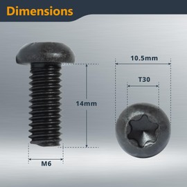POWERTEC Planer Blade Screws T30 Torx (30 Pack) - Compatible with Wen PL1303 PL1252, Ridgid R4331, Delta 22-590 (72098)