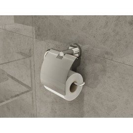 Symmons 353TPC Dia Wall-Mounted Toilet Paper Holder with Cover in Polished Chrome