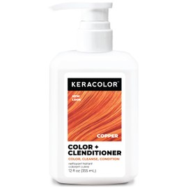 Keracolor Clenditioner COPPER Hair Dye - Semi Permanent Hair Color Depositing Conditioner, 12 Fl. Oz.