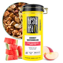 Tiesta Tea - Chunky Watermelon, Loose Leaf, Sweet Watermelon Herbal Tea, Premium Non-Caffeinated Fruit Blend, Makes Hot or Iced & Brews Up to 50 Cups, 5oz Refillable Tin
