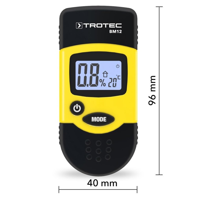 TROTEC BM12 Moisture Meter/Wood moisture and material moisture (plaster, stucco