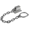 ABUS 215407 Lockable Door Handle Chain Type SK89 Silver