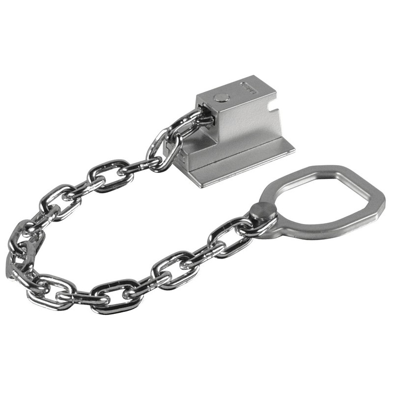 ABUS 215407 Lockable Door Handle Chain Type SK89 Silver
