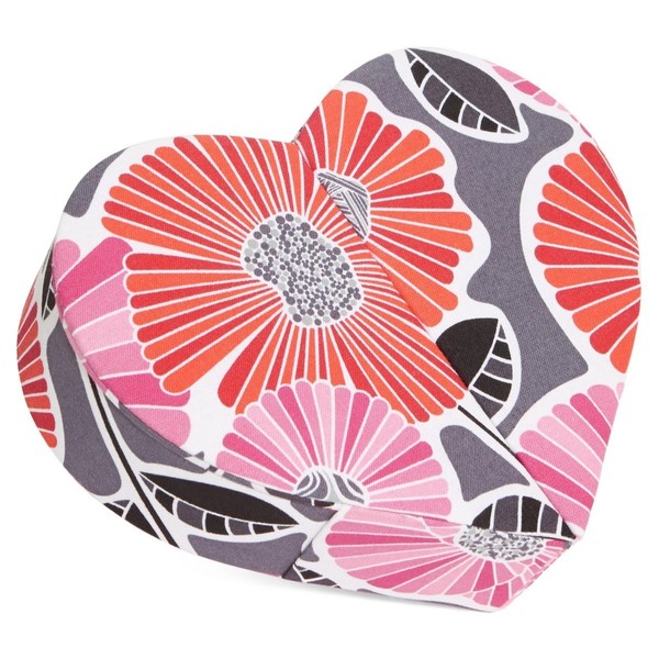 Vera Bradley Heart to Heart Jewelry Case in Cheery Blossoms