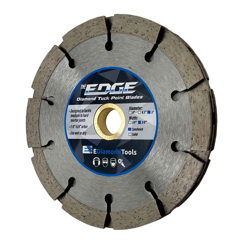 5" Diamond Sandwich Style-Tuck Point Blade for Mortar Joint Removal,