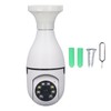 Wireless Light Bulb Camera 360 Degree Auto Tracking Recording 2