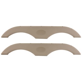 Tough Grade 69.5" x 10.75" RV Tandem Fender Skirt | UV Protection | Can Be Painted | Made in The USA (Black, 2)