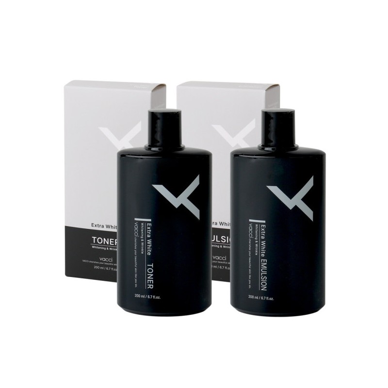 Bazzi Homme Extra White 2-piece set (toner + emulsion) /