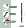 M&G Gel Pen Medium Point 0.5mm, 12 Pcs Smooth Black